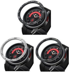 BAIHUIAM | Black, Silver, Matte Black Adhesive Frame | Galaxy Watch 5 Pro 45mm